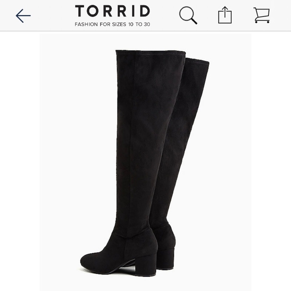 NEVER USED Torrid Over-knee boots